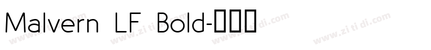 Malvern LF Bold字体转换